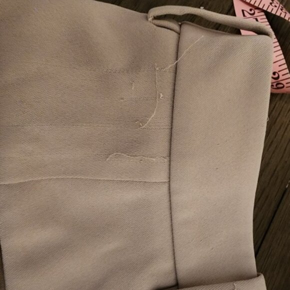 Vince Crepe Tailored Straight-Leg Pant NWT Tan Size 4 Loose threads - Picture 12 of 14